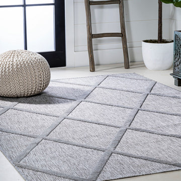 Salines Diamond Trellis Indoor/outdoor Area Rug